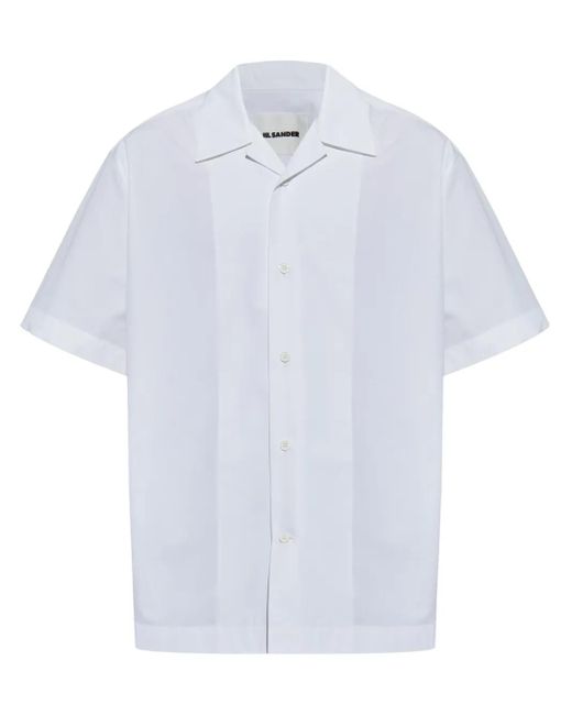 メンズ Jil Sander オーガニックコットン シャツ White