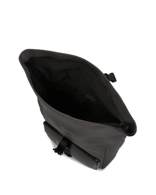Mochila con parte superior plegable Karl Lagerfeld de hombre de color Black