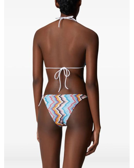 Missoni White Zigzag-Pattern Bikini