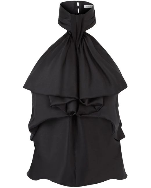 Nina Ricci Black Ruffled Top