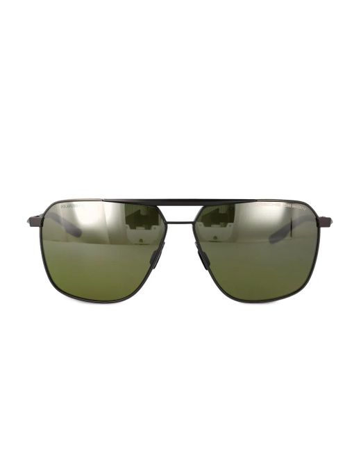 Occhiali Da Sole Squadrati di Porsche Design in Green da Uomo