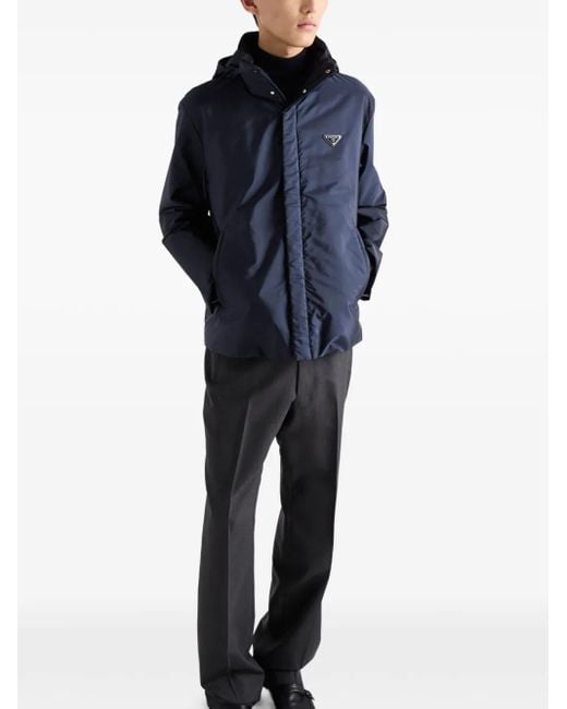 メンズ Prada ロゴ ジャケット Blue