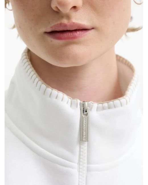 Colmar White Half-Zip Turtleneck Sweatshirt