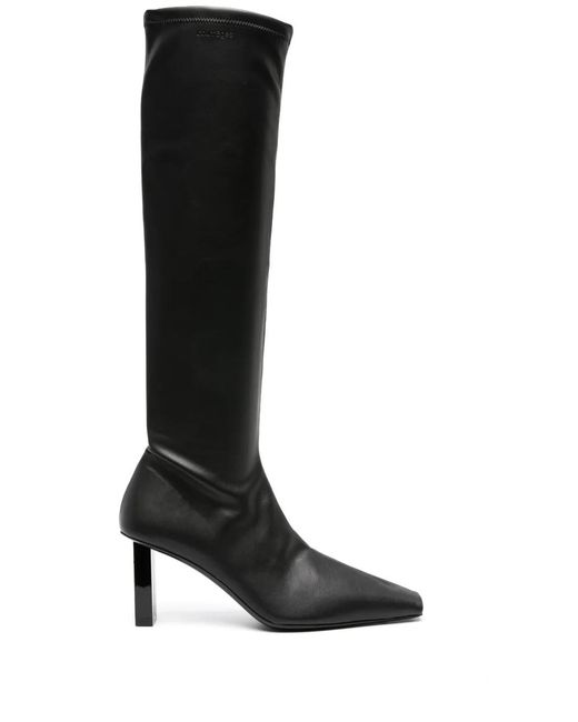 Courreges Black Boots Ac Charm