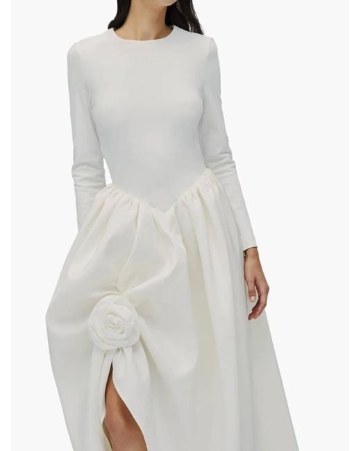 Sleeper White Aurora Long-Sleeve Dress