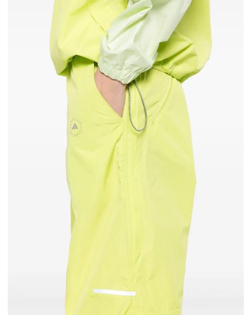 Adidas By Stella McCartney Yellow Wide-Leg Track Trousers