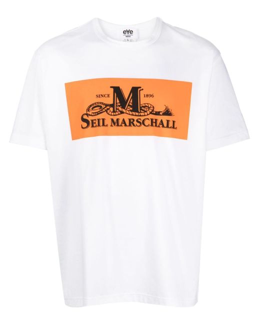 Junya Watanabe T-Shirt mit "Seil Marschall"-Print in White für Herren
