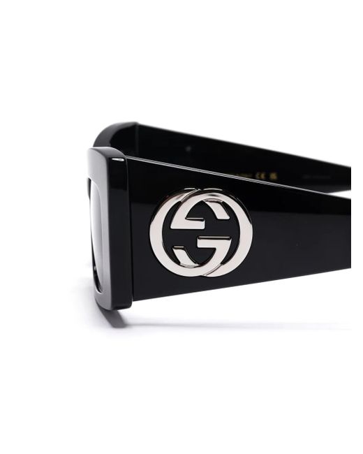 Gucci Black Square-Frame Sunglasses