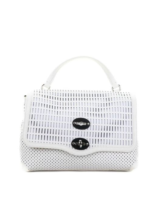 Zanellato White Medium Postina Tote Bag