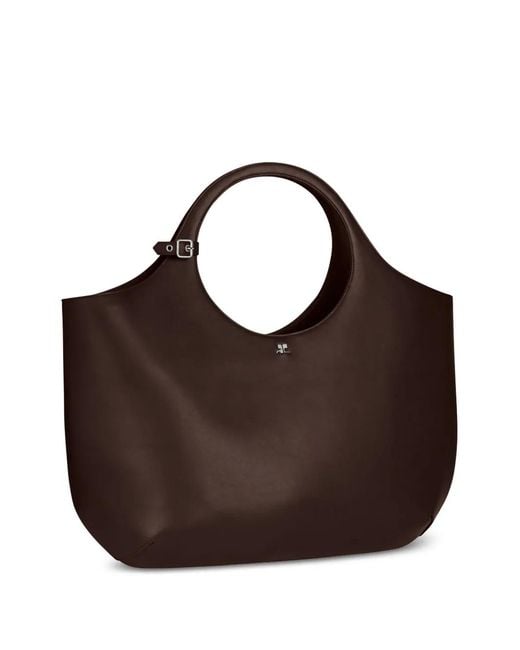 Courreges Brown Maxi Holy Leather Bag