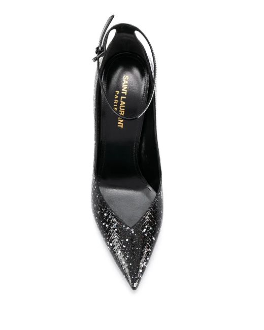 Saint Laurent Black Ink-Splashes Pumps