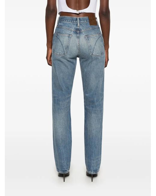 Tom Ford Blue Logo-Patch Jeans