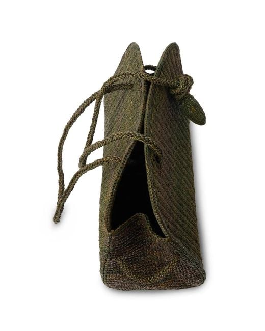 Jacquemus Green Turismo Shoulder Raffia Bag