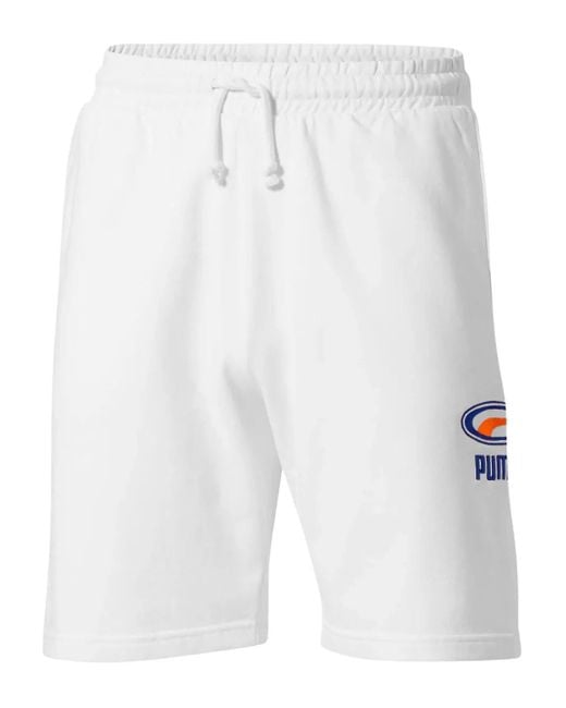 メンズ PUMA Og Logo-detail Shorts White