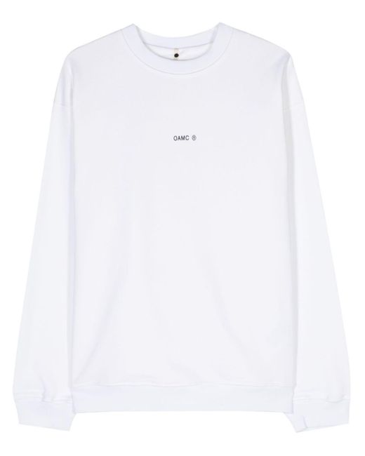 OAMC White Still Cotton Sweatshirt for men