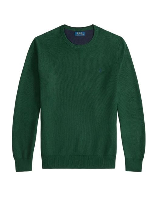 Pull En Coton À Manches Longues Polo Ralph Lauren pour homme en coloris Green