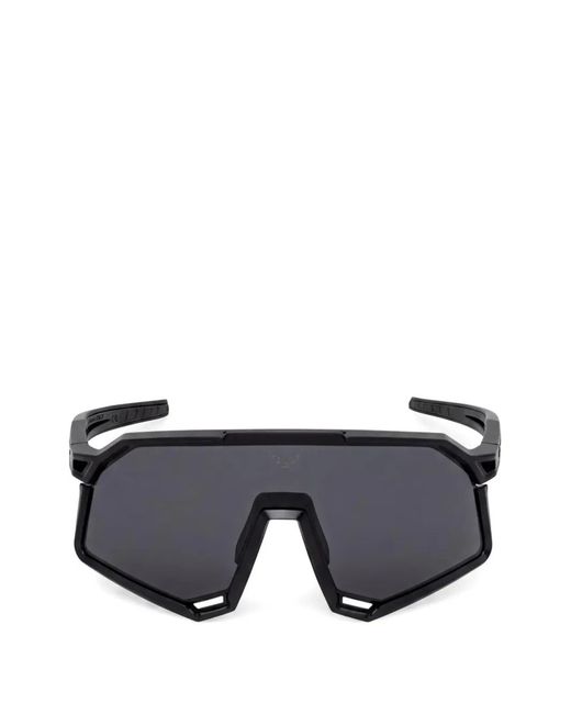 Dynafit Black Geometric-Frame Trail Sunglasses