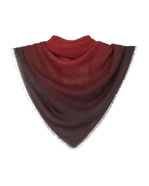Giorgio Armani Schal Mit Fransen in Red für Herren