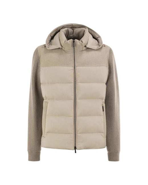 Moorer Natural Allori-Lsm Quilted Jacket for men