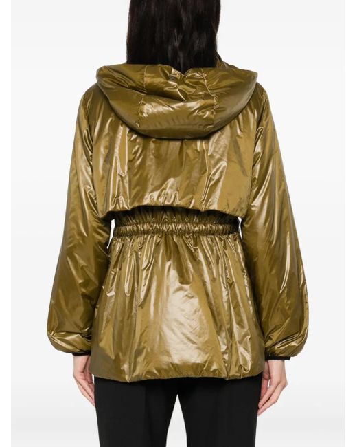 Herno Green Drawstring-Waist Parka