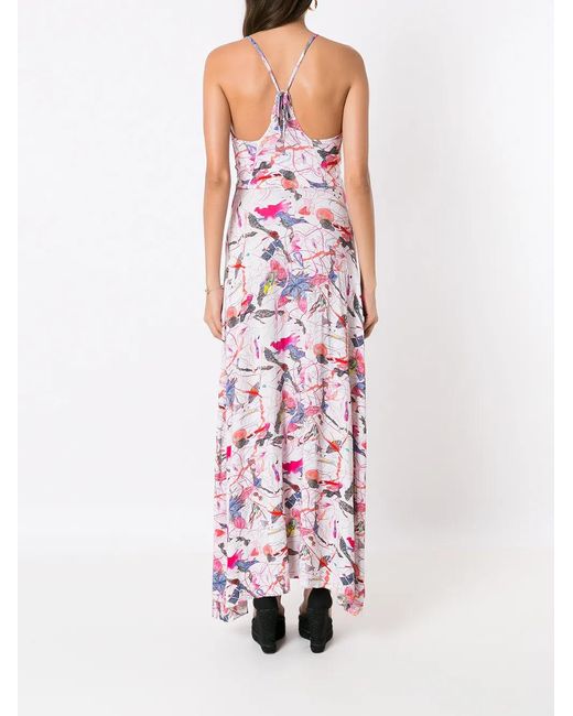 Amir Slama Multicolor Abstract-Print Maxi Dress