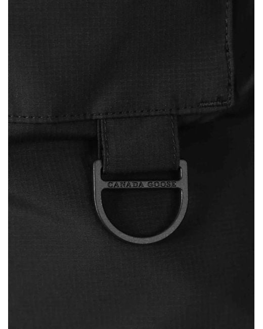 Canada Goose Black Logo-Patch Padded Jacket for men