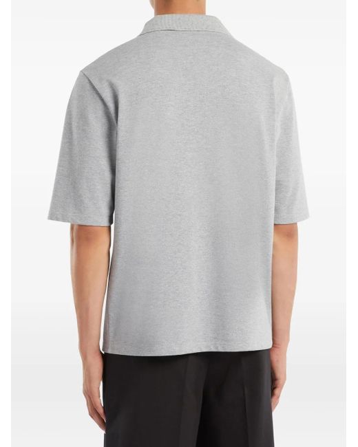 Giuseppe Zanotti Gray Lr-63 Cotton Polo Shirt for men