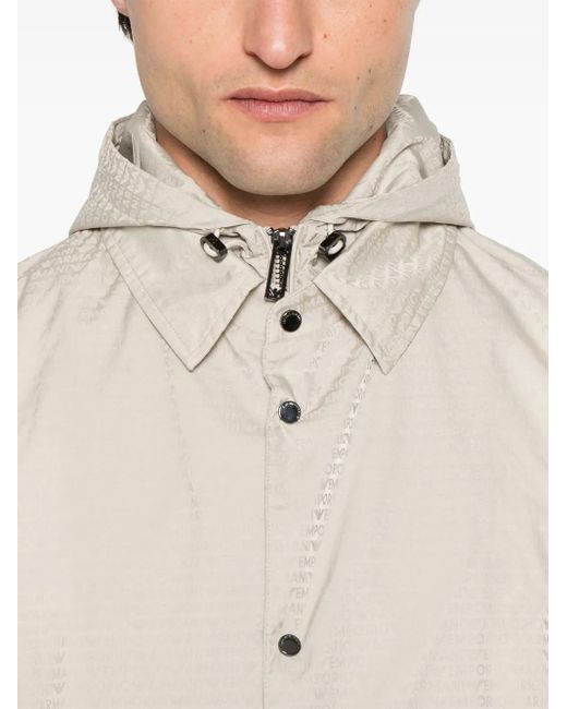 メンズ Emporio Armani ロゴ ジャケット Natural