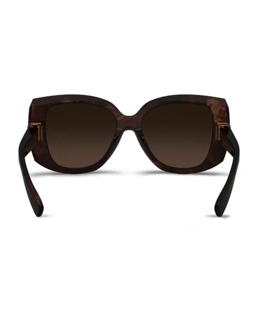 Dolce & Gabbana Brown Oversize-Frame Sunglasses