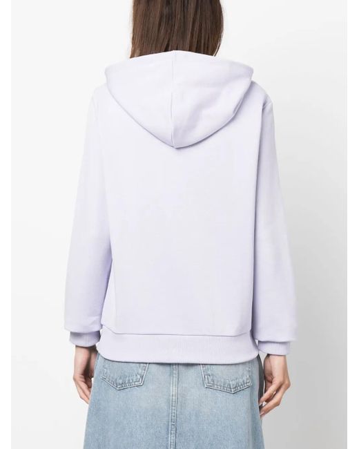 A.P.C. White Item Cotton Hoodie