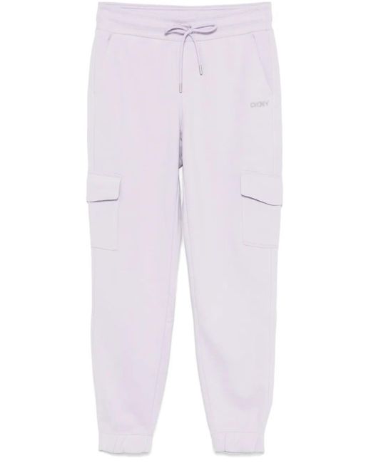 DKNY Purple Studded-Logo Track Pants