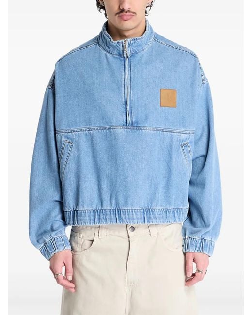 Chaqueta vaquera de algodón con botones Calvin Klein de hombre de color Blue