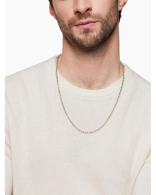 David Yurman White Sterling Dy Madison Chain Necklace (3Mm) for men