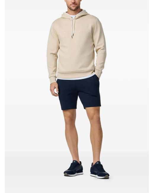 Hackett Natural Logo-Print Drawstring Hoodie for men