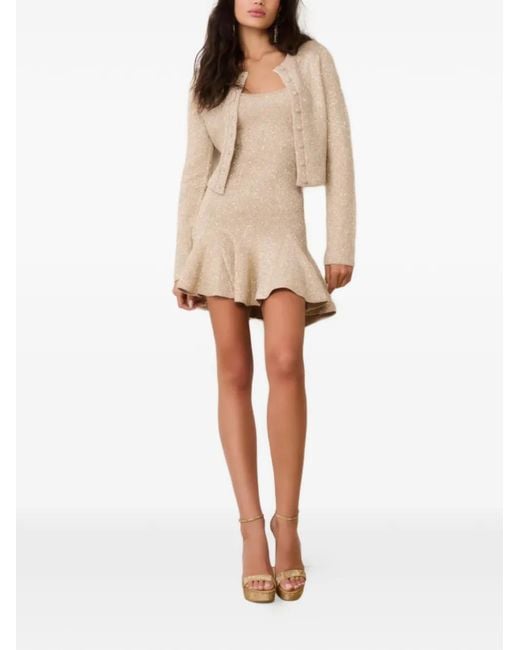 LoveShackFancy White Ferra Buttoned Cropped Cardigan