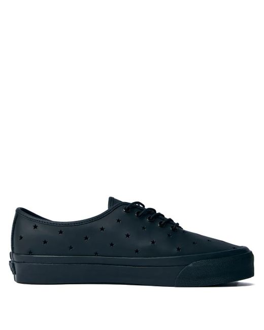 Vans Blue Leather Low-Top Sneakers