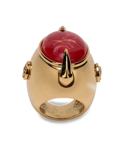 Roberto Cavalli Pink Polish-Finish Ring