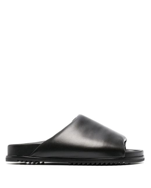 Rick Owens Black Granolas Padded Slides
