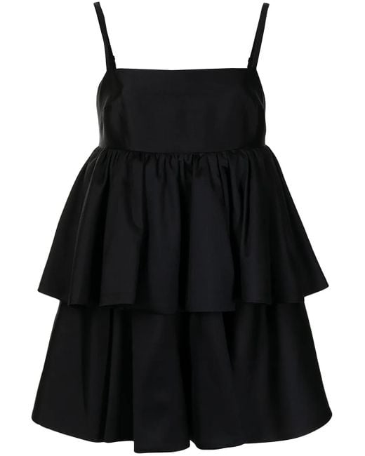 Macgraw Gelaagde Mini-Jurk in het Black