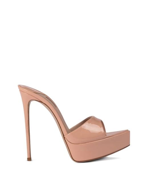 Le Silla Pink Platform-Heel Sandals