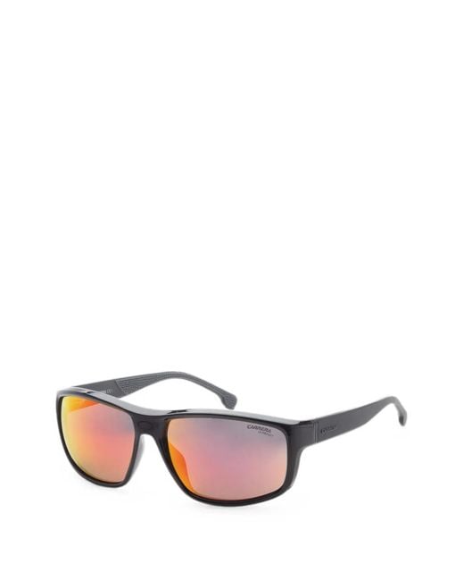 Carrera Pink Logo-Lettering Rectangle-Frame Sunglasses for men