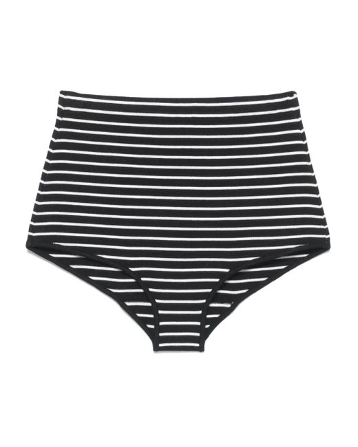 Frankie Shop Alissa Gestreepte Shorts in het Black