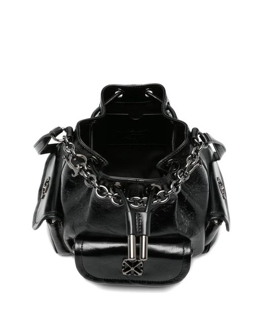 Off-White c/o Virgil Abloh Black Sac Seau Dumbo.B À Détail De Chaîne