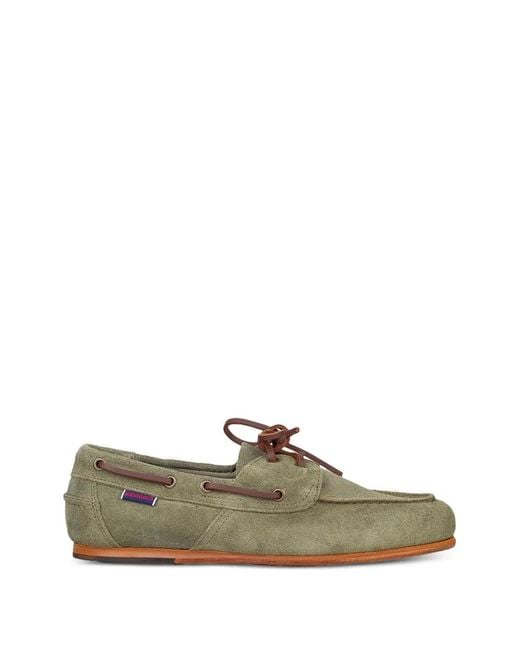 Sebago Green Owen Lace-Up Loafers