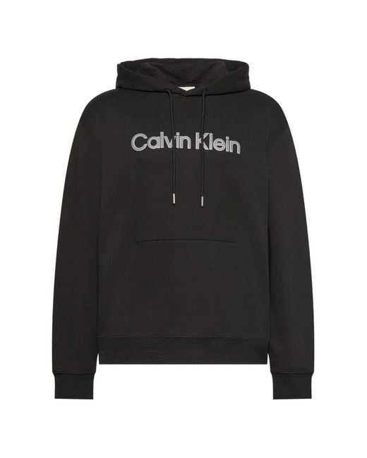 Calvin Klein Black Terry Hoodie for men