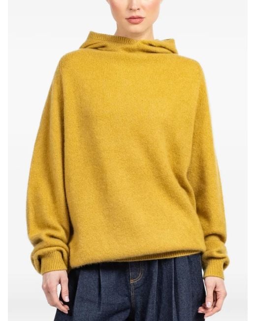 Frenckenberger Yellow Hooded Sweater