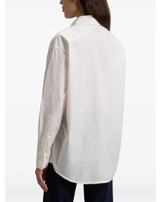 Woolrich White Classic Pocket Cotton Shirt