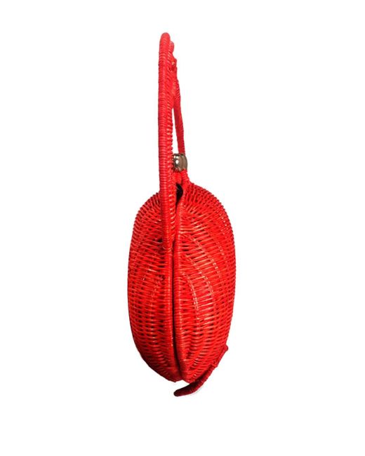 Serpui Red Philip Crab Clutch Bag