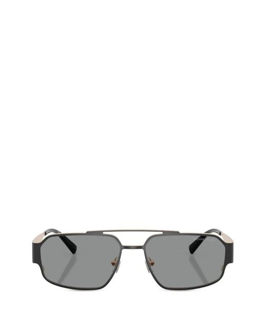 Michael Kors Gray Cape Town Rectangle-Frame Sunglasses for men