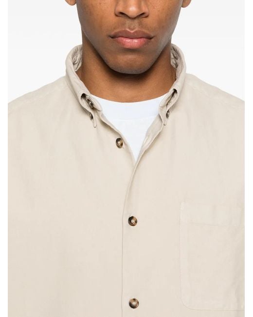 Camisa Con Bolsillo Y Botones A.P.C. de hombre de color Natural